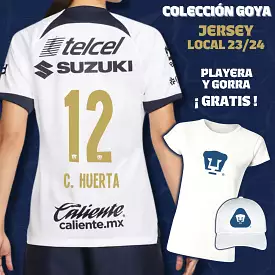 12 César Huerta - Colección Goya Mujer - Jersey Local + Playera y Gorra de Regalo