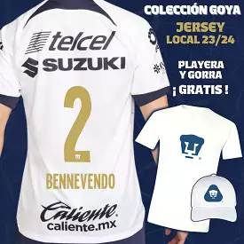 2 Pablo Bennevendo - Colección Goya Hombre - Jersey Local + Playera y Gorra de Regalo