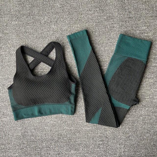 2/3PCS Seamless Women gym Yoga Set Workout Sportswear