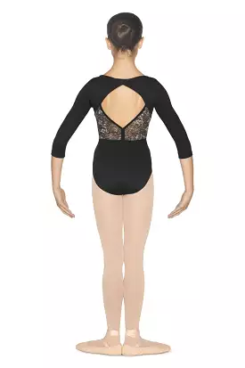 Bloch Child Open Back 3/4 Sleeve Leotard - CL4819