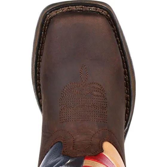 Children's Durango Lil' Rebel USA Flag (Brown)