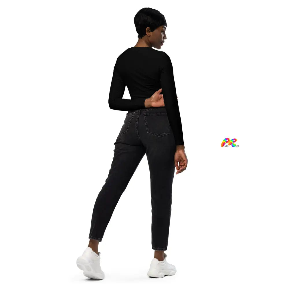 Cosplay Moon Long Sleeve Crop Top