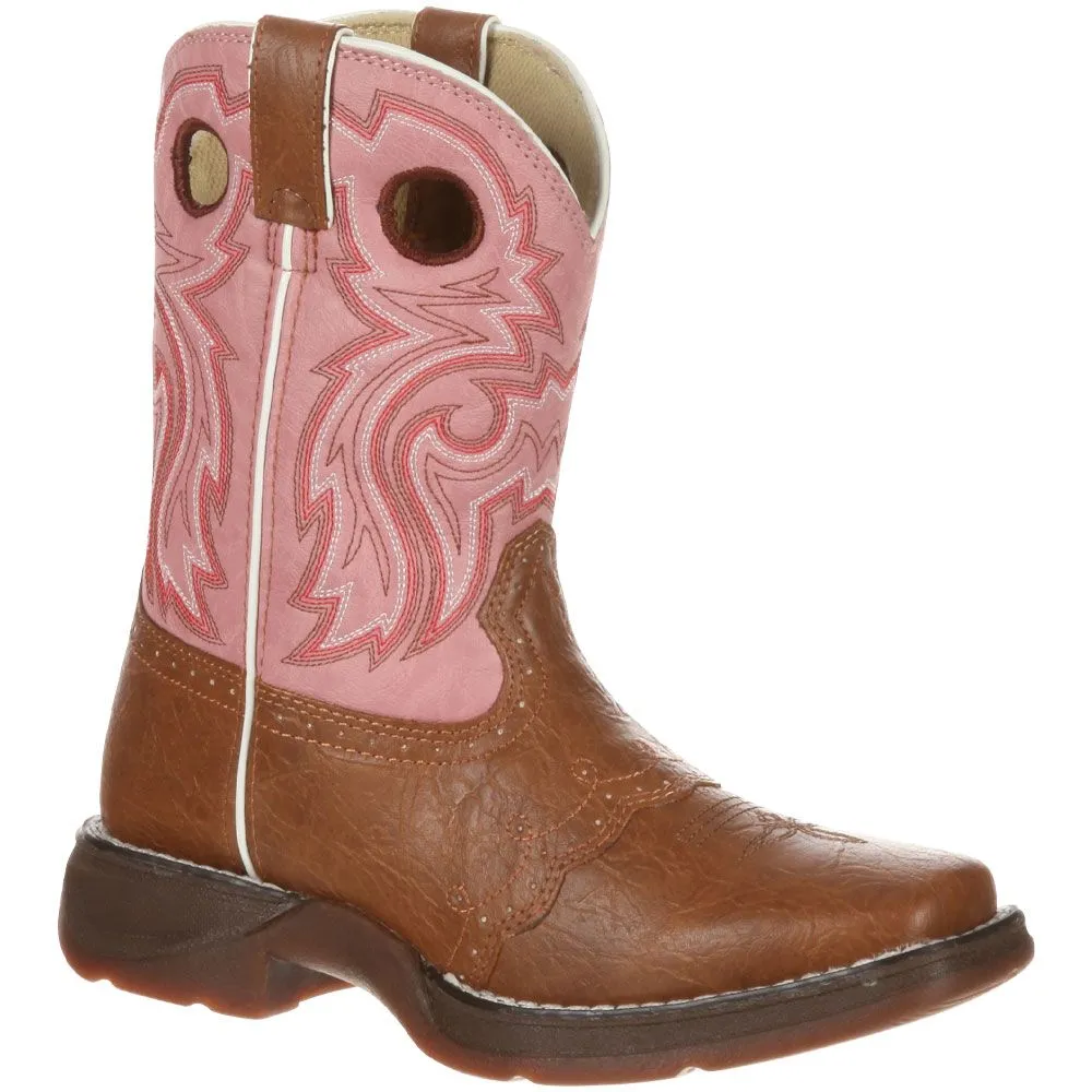 Durango Lil Durango Lacey Pink 8in Little Girls Western Boots