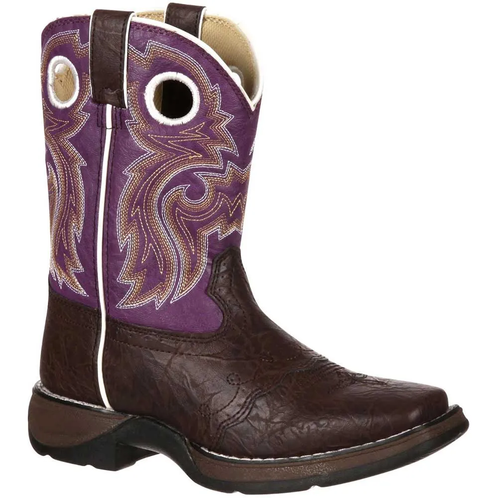 Durango Lil Durango Purple 8in Big Kid Girls Western Boots