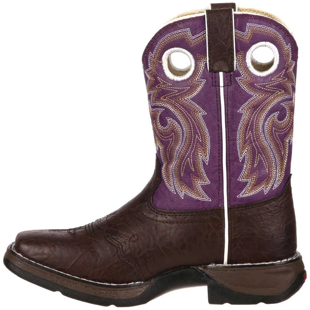 Durango Lil Durango Purple 8in Big Kid Girls Western Boots