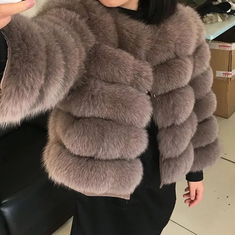 Fox Fur Cropped Jacket