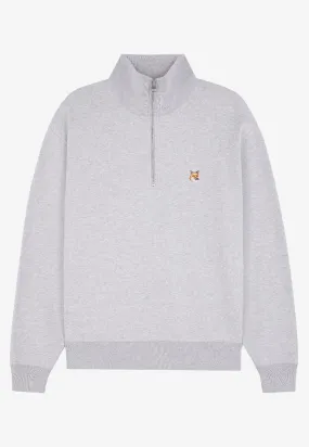 Fox Head Patch Half-Zip Sweatshirt