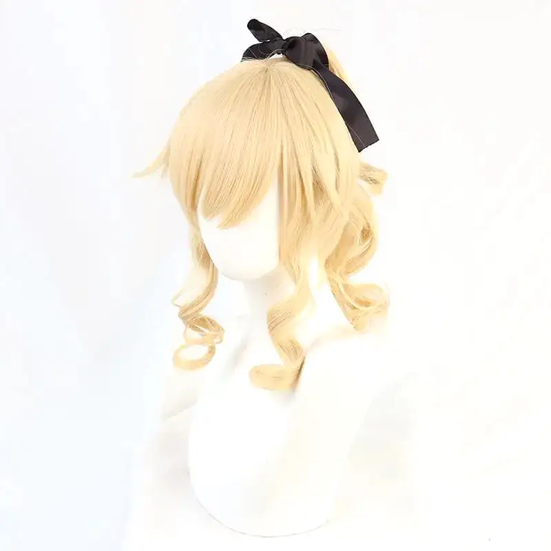 Game Cosplay Jean Golden Ponytail Short Wig MK15516