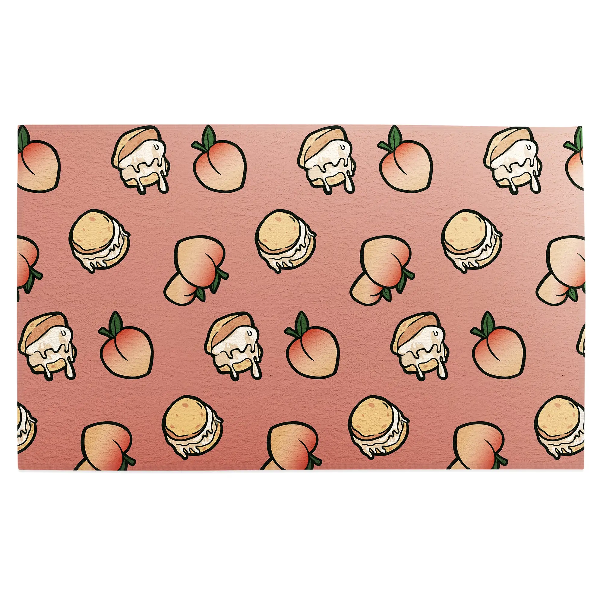 Georgia Peach Ice Cream Golf Towel