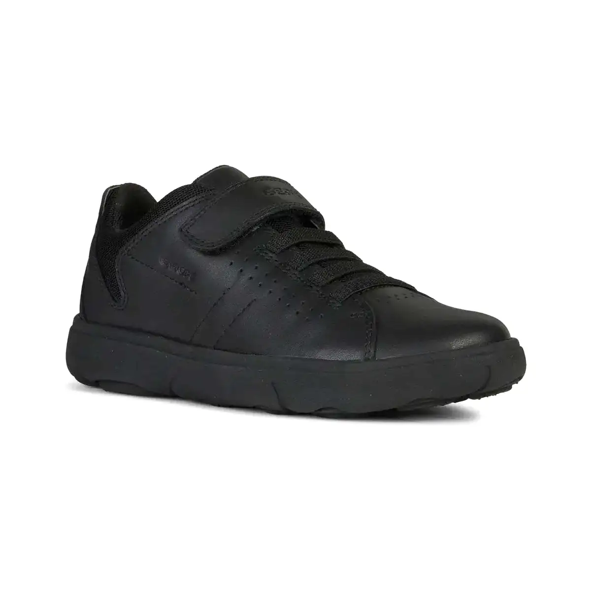 Geox Boy's JNebcup Black Leather (Sizes 31-38)