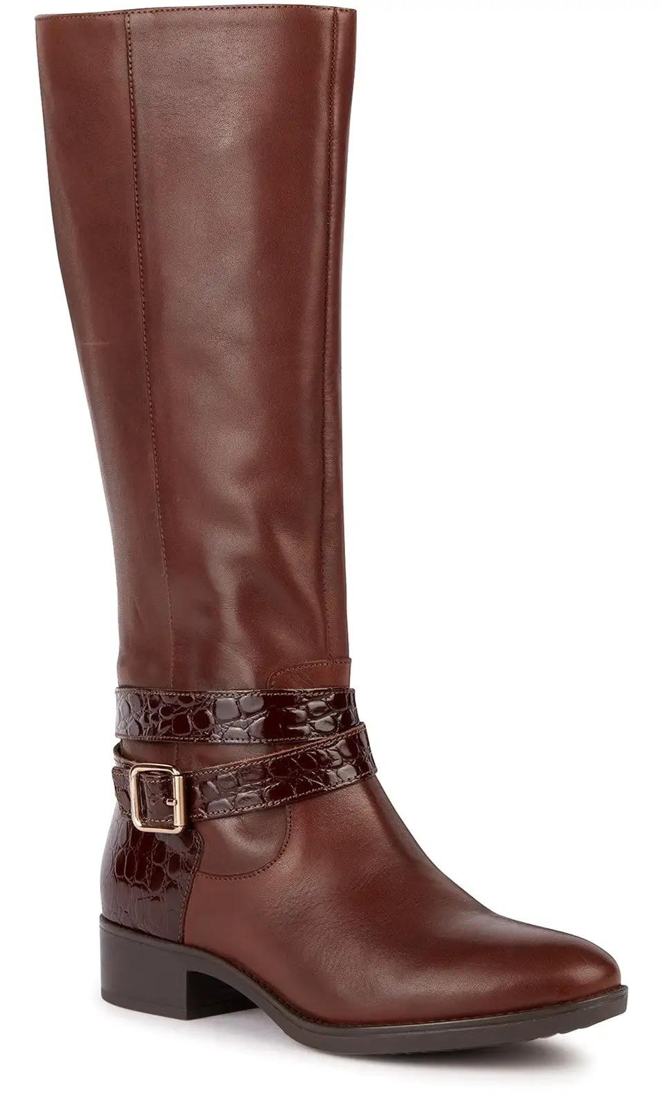 Geox D Felicity A Womens Leather Long Boot