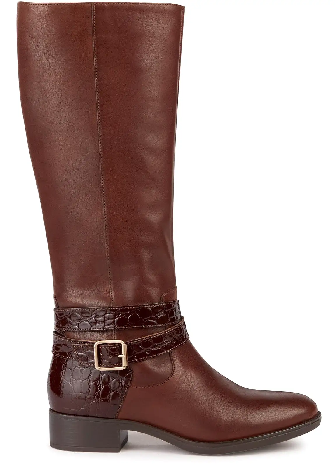 Geox D Felicity A Womens Leather Long Boot