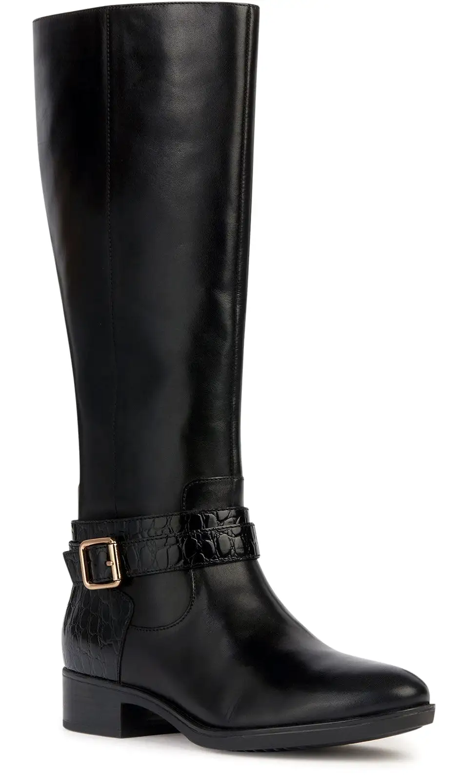 Geox D Felicity A Womens Leather Long Boot