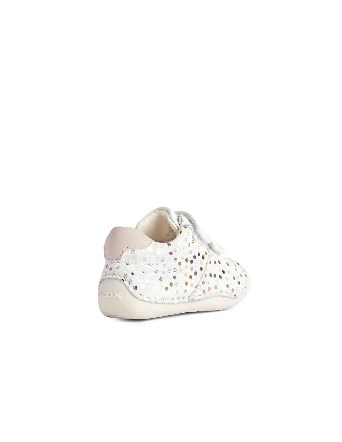 Geox Infants first Shoes White/Lt Rose Pre Walkers Leather Tutim A