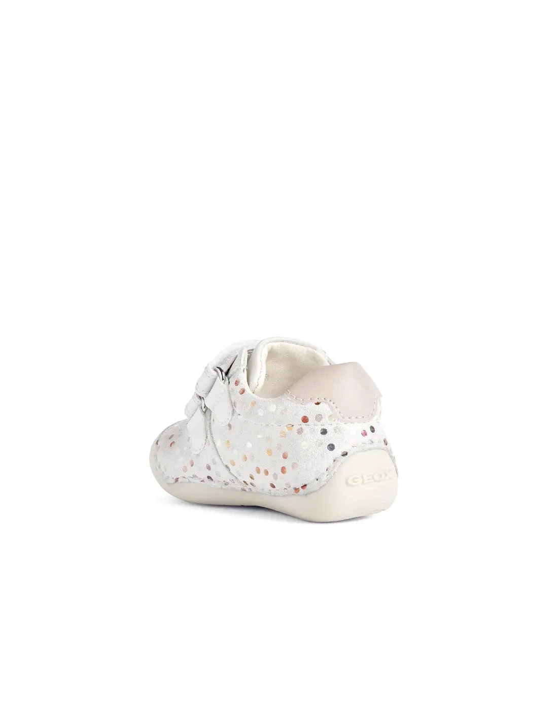 Geox Infants first Shoes White/Lt Rose Pre Walkers Leather Tutim A