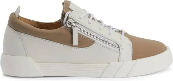 Giuseppe Zanotti Frankie leather low-top sneakers Neutrals