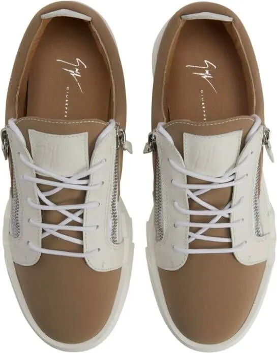 Giuseppe Zanotti Frankie leather low-top sneakers Neutrals