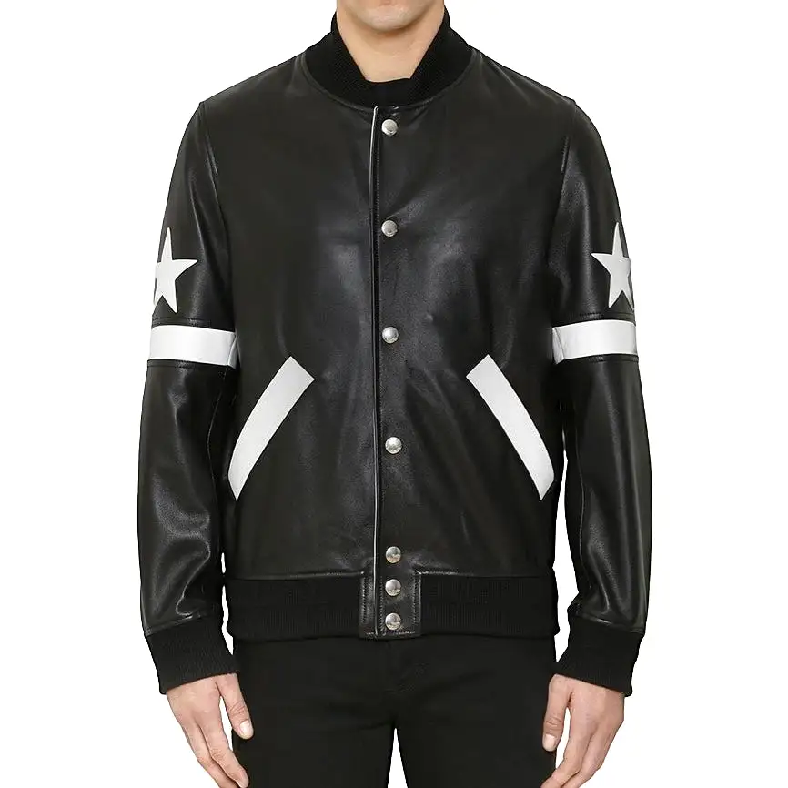 GIVENCHY - Jacket leather black size 48