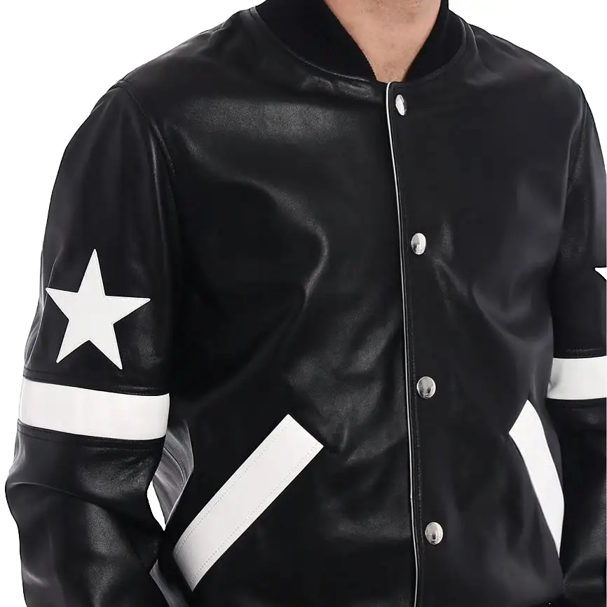 GIVENCHY - Jacket leather black size 48