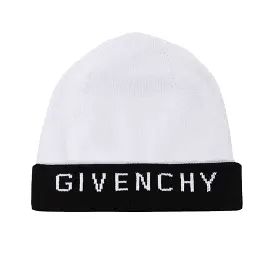 GIVENCHY Reversible Black & White Beanie Hat