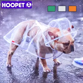 HOOPET Pet Raincoat Dog Raincoat Pet Clothes Transparent Raincoat Light Clothes Waterproof Small Dog Raincoat  with hood