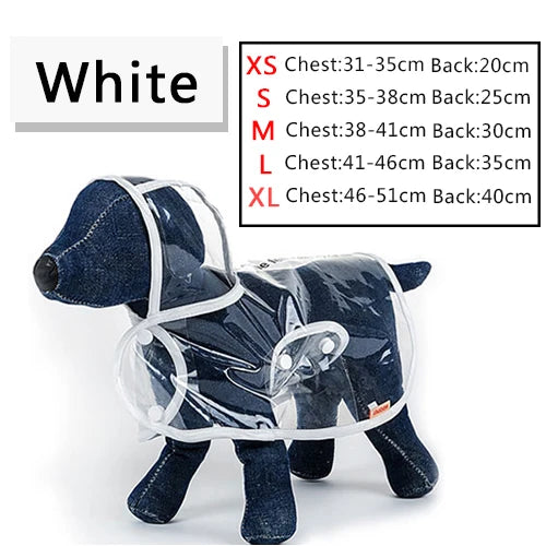 HOOPET Pet Raincoat Dog Raincoat Pet Clothes Transparent Raincoat Light Clothes Waterproof Small Dog Raincoat  with hood