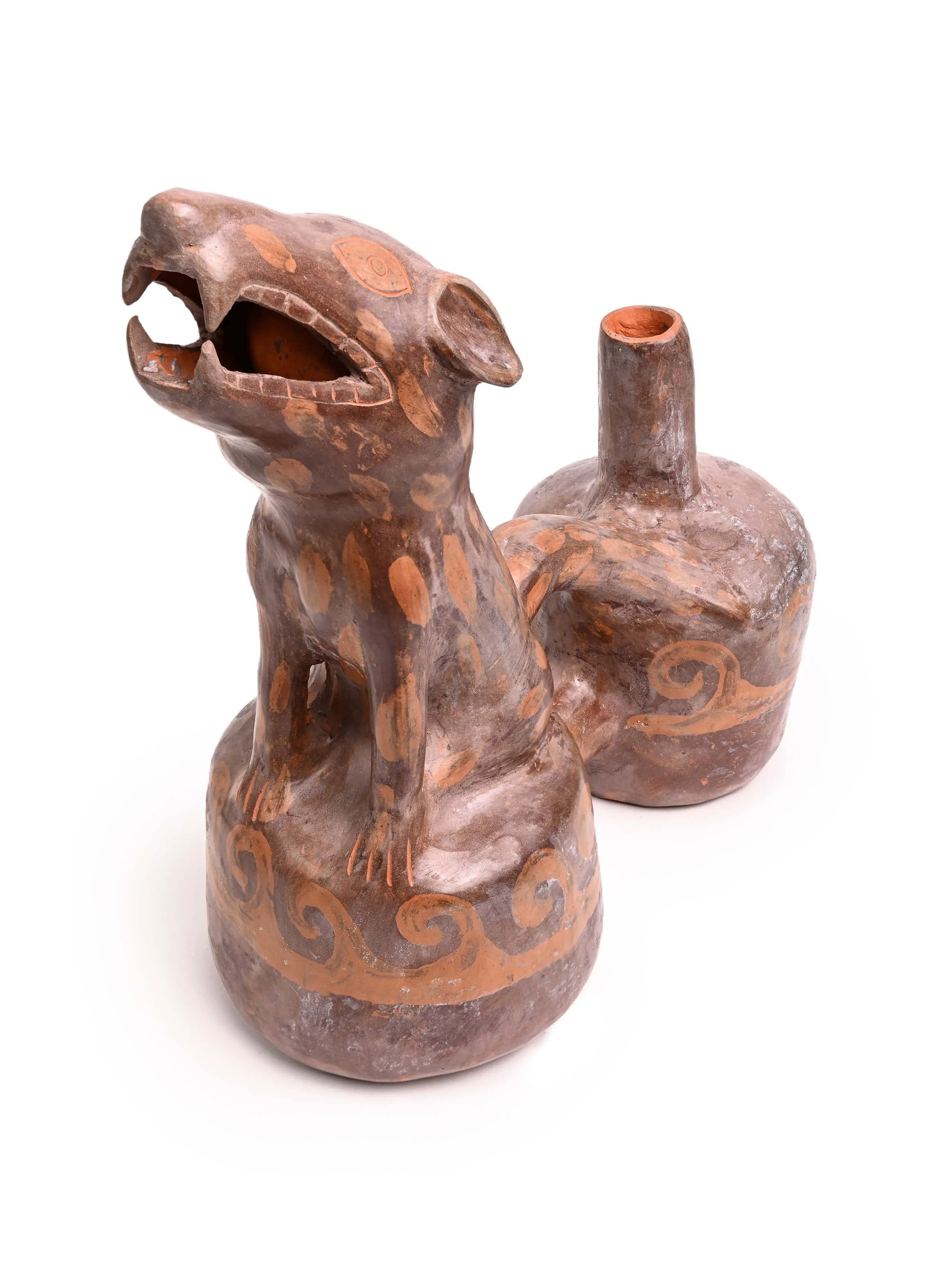 Huaco Silbador-Peruvian Whistling Vessel - The Howling Fox