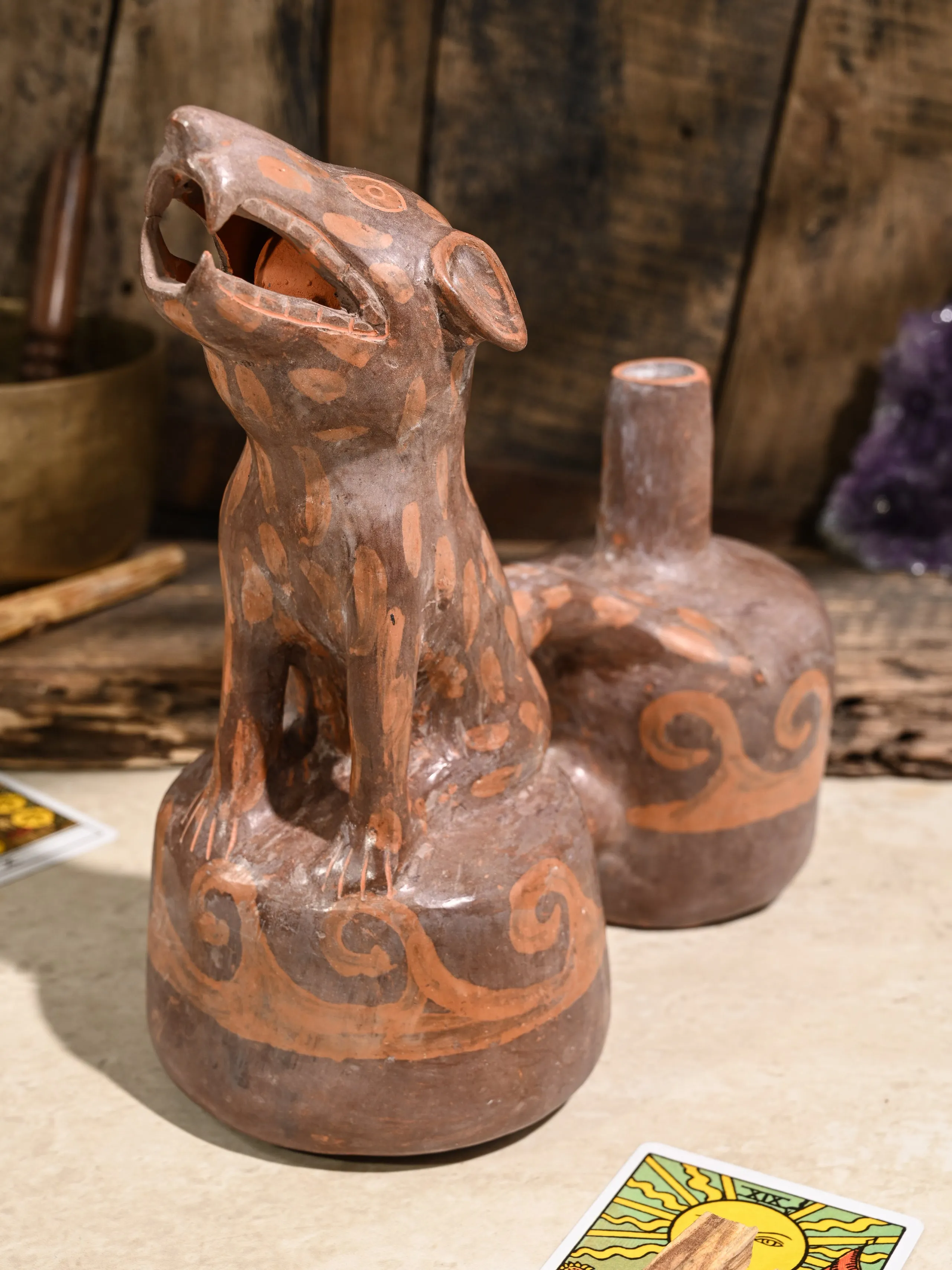 Huaco Silbador-Peruvian Whistling Vessel - The Howling Fox