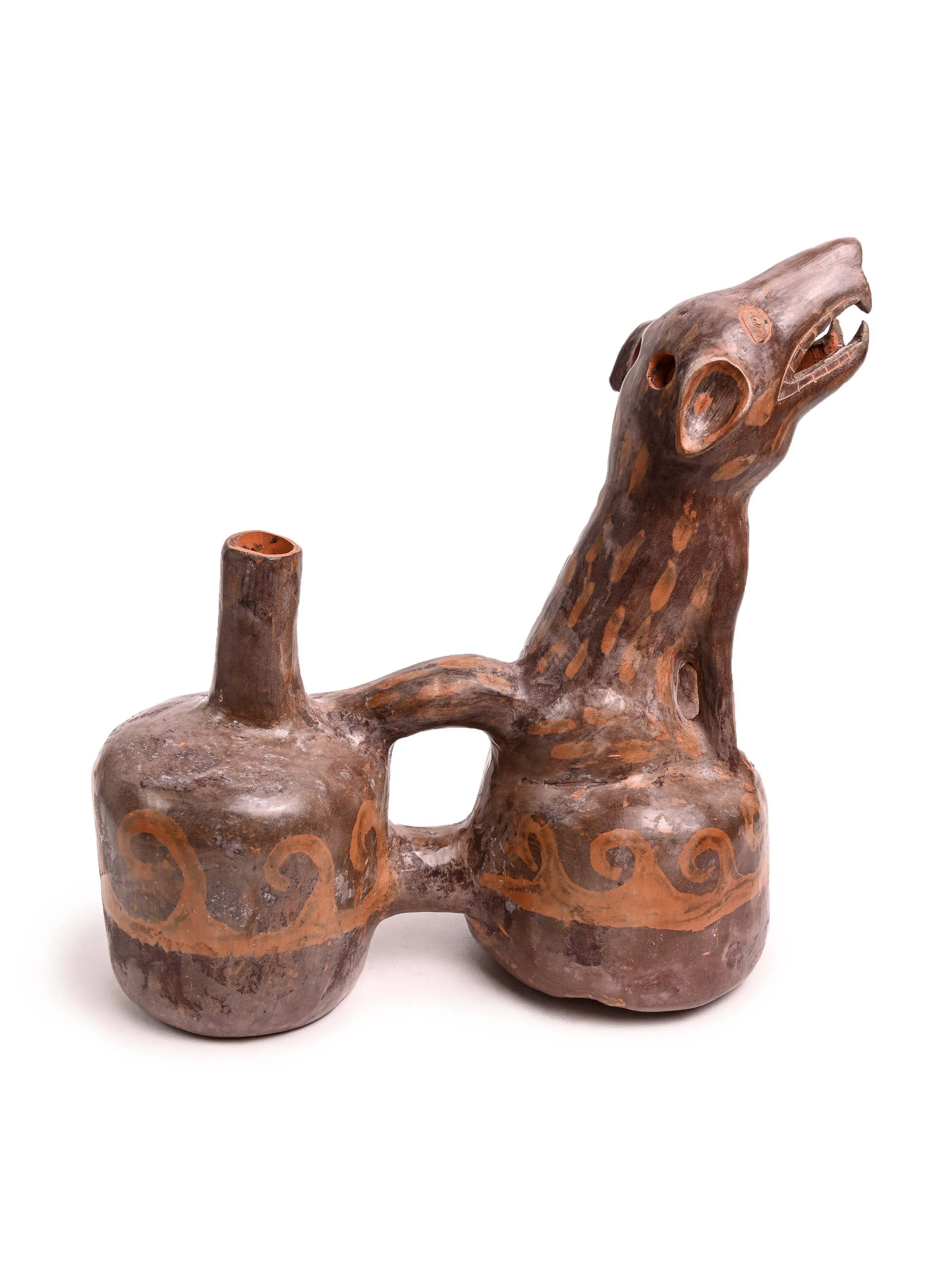 Huaco Silbador-Peruvian Whistling Vessel - The Howling Fox