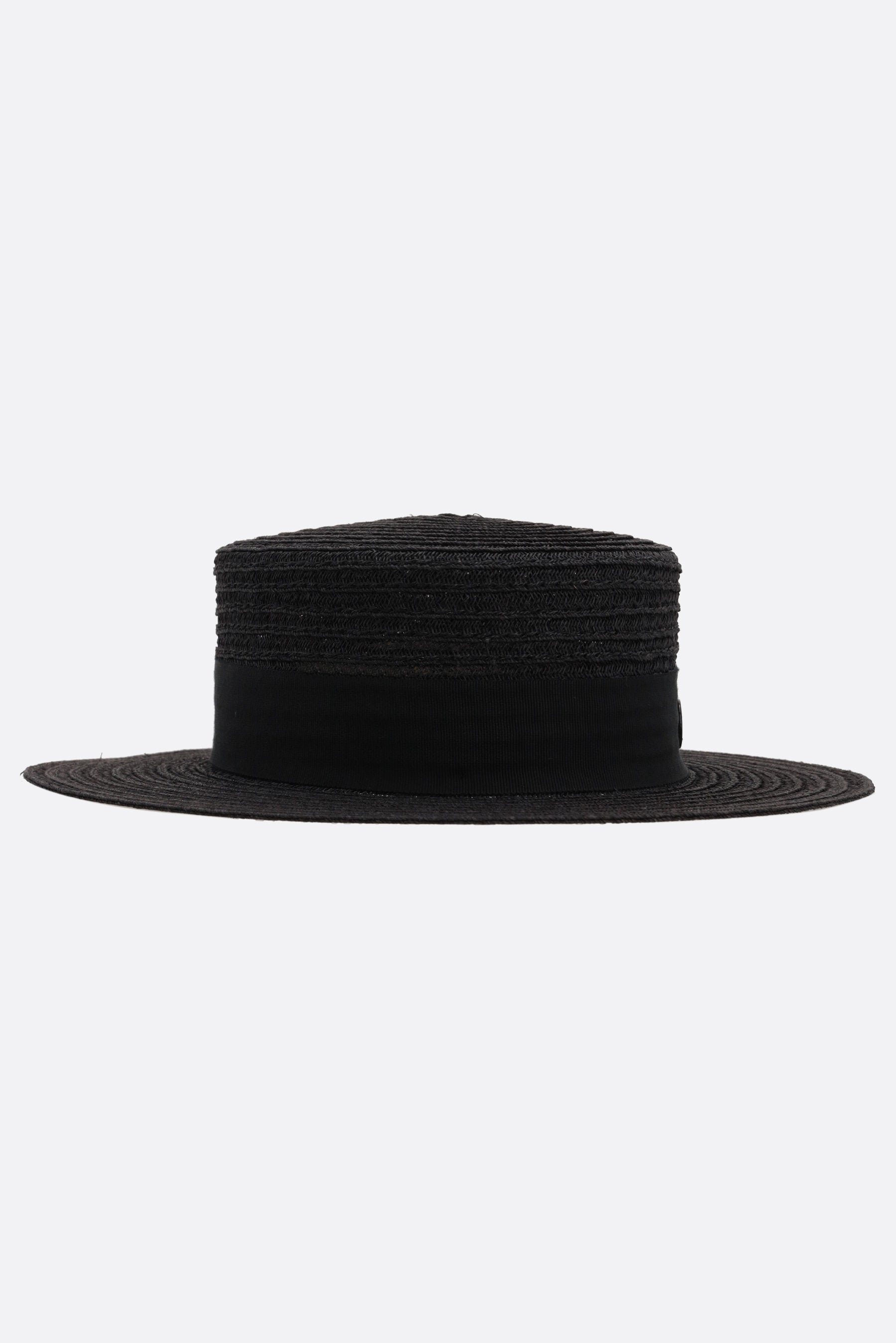 Kiki hemp canotier hat