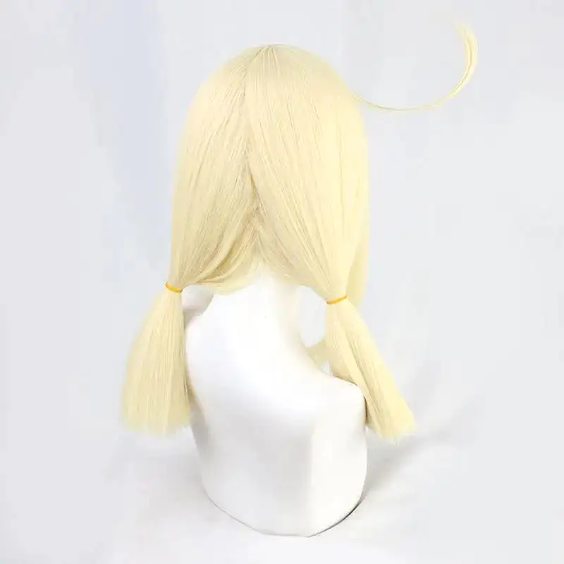 Klee Pale Blonde Straight Twin Ponytails Cosplay Wig MK15323