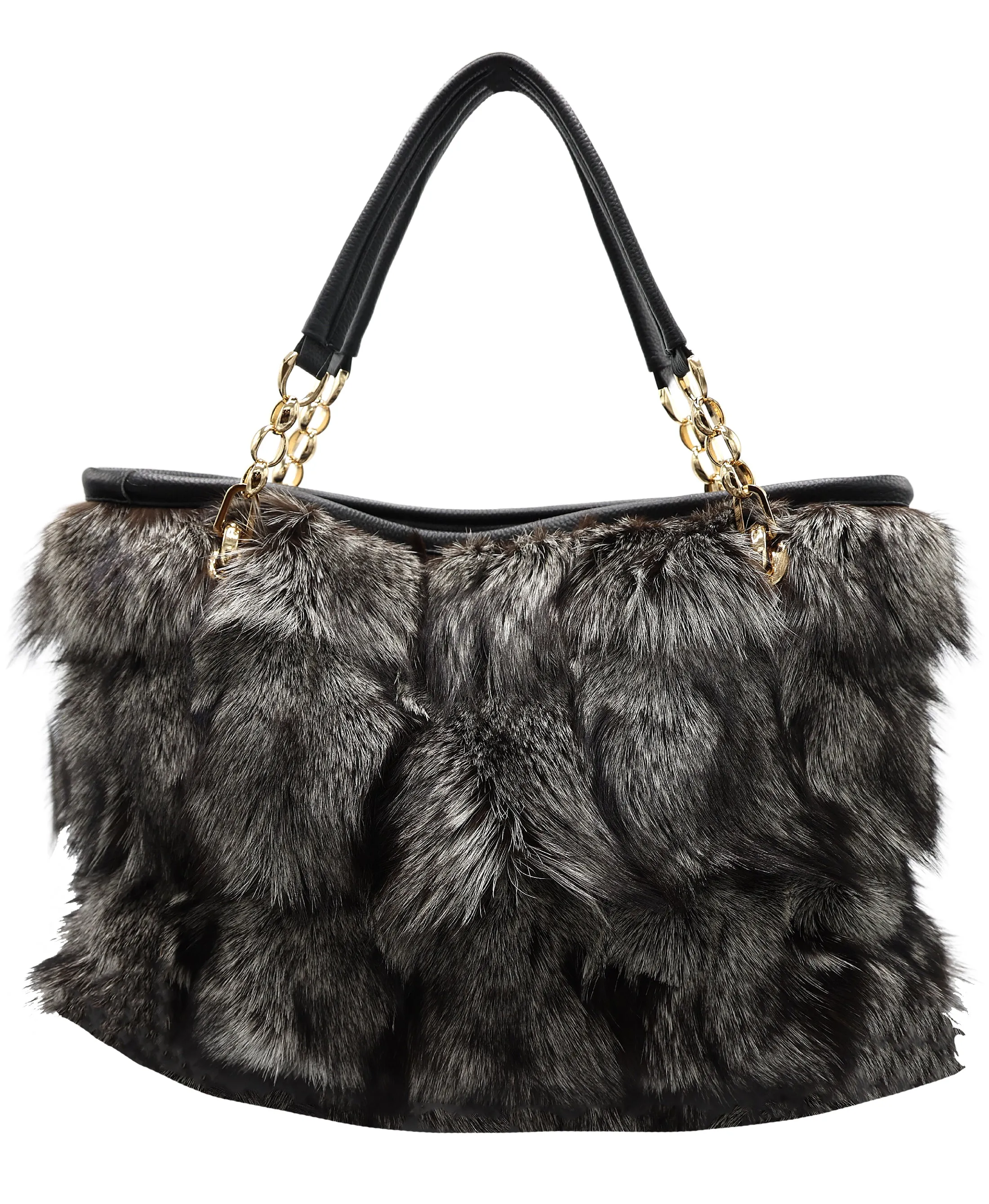 Large Fox Fur Handbag