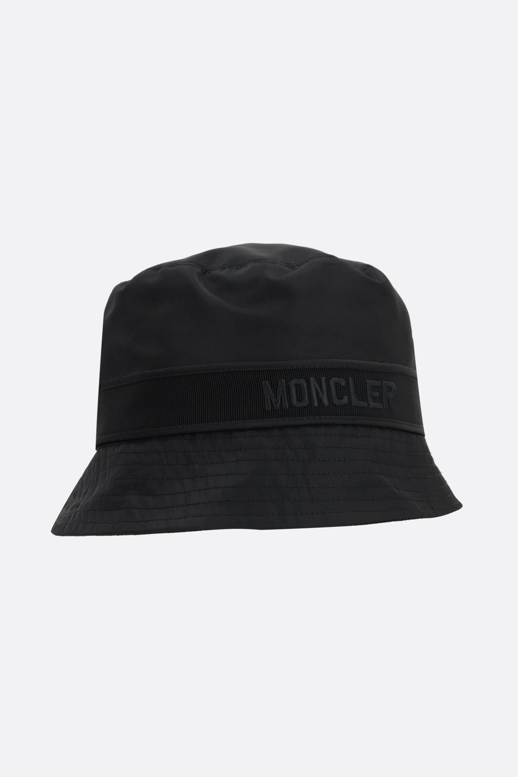 logo embroidered satin bucket hat