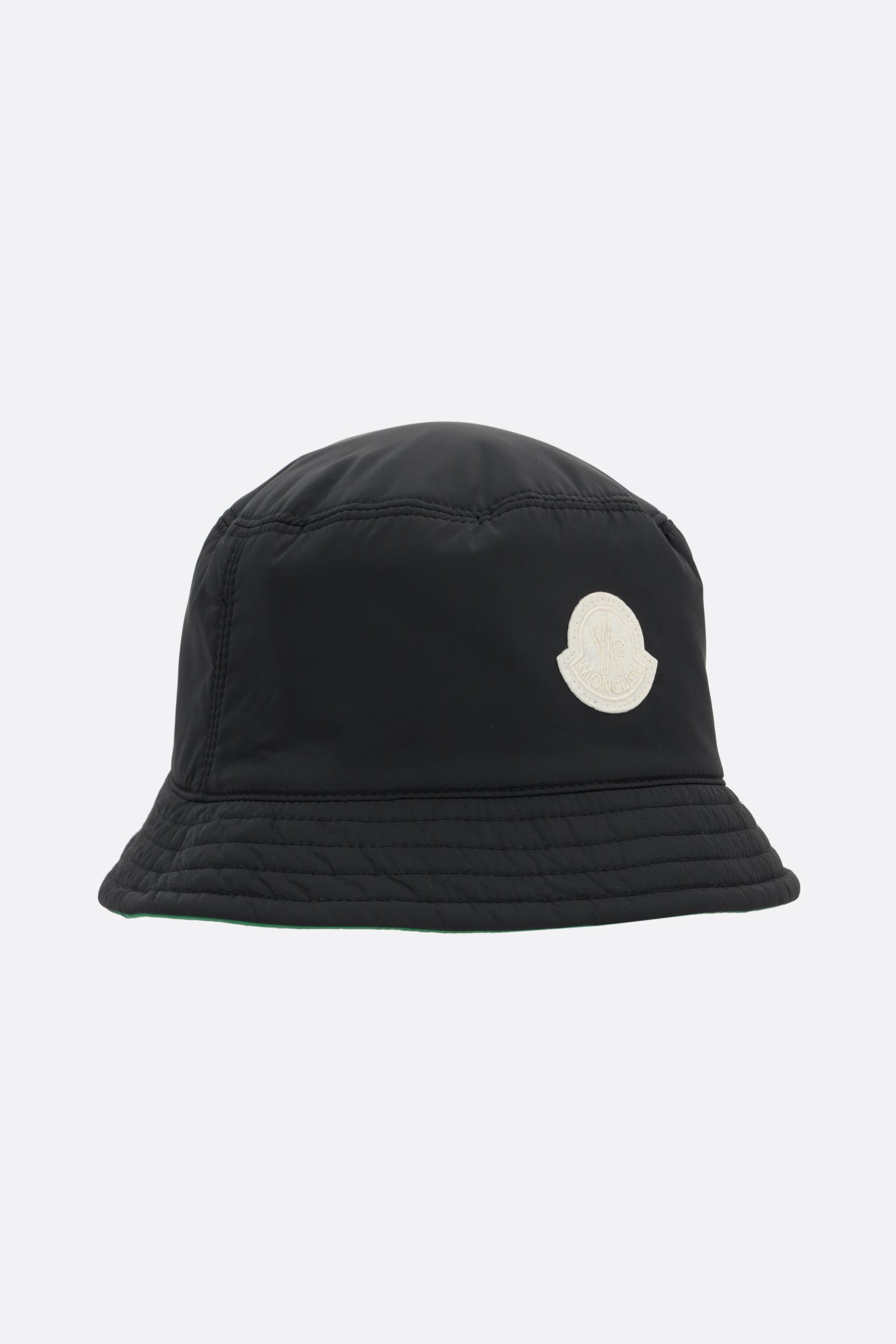 logo patch nylon reversible bucket hat