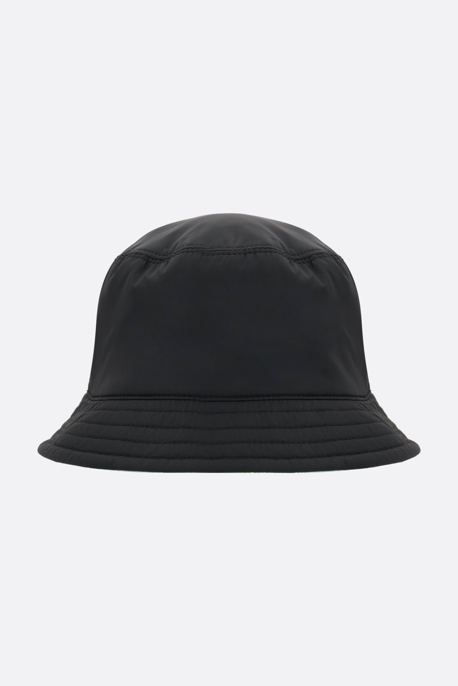 logo patch nylon reversible bucket hat