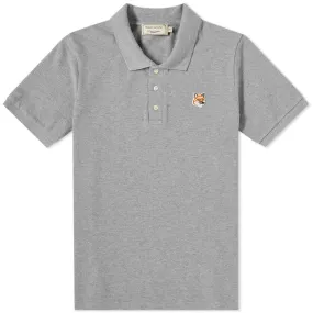 Maison Kitsuné Fox Head Patch Classic PoloGrey Melange