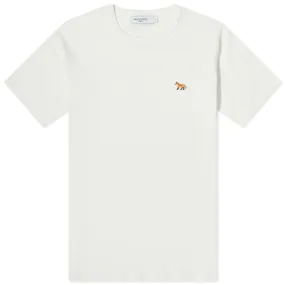 Maison Kitsuné Profile Fox Patch Fitted T-ShirtWhite