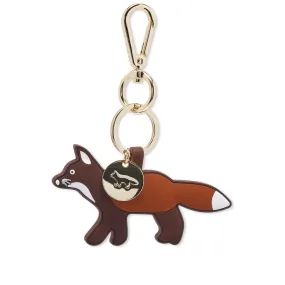 Maison Kitsuné Profile Fox Silicone KeyringBrown