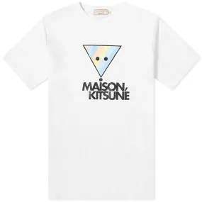 Maison Kitsuné Rainbow Triangle Fox TeeWhite