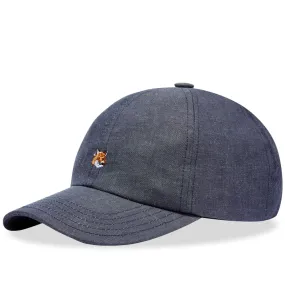 Maison Kitsuné Small Fox Head Embroidery 6 Panel CapNavy