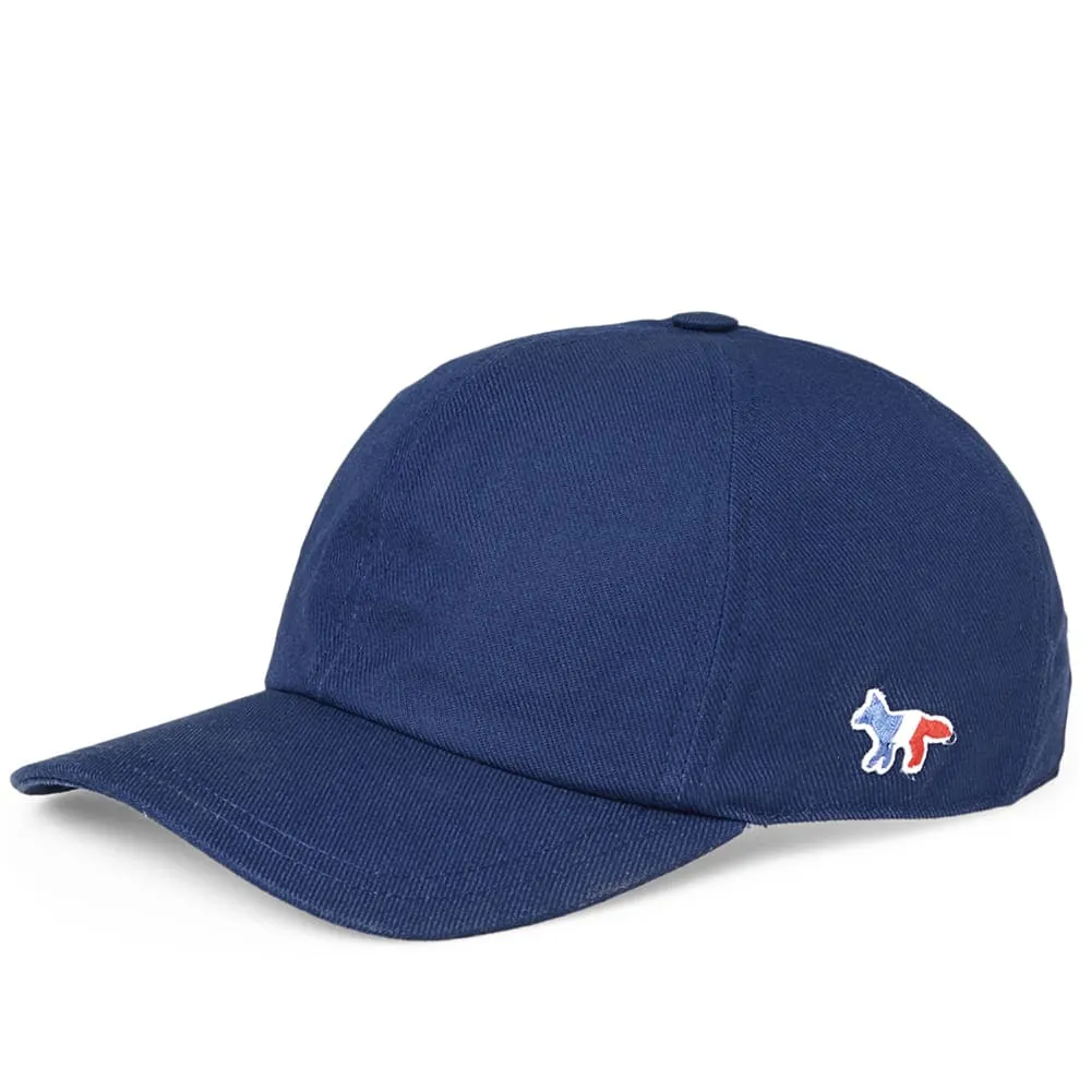 Maison Kitsuné Tricolour Fox 6 Panel CapNavy