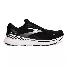 Men's Brooks Adrenaline GTS 23, Black/White/Silver, 15 D Medium