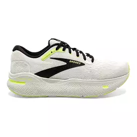 Men's Brooks Ghost Max, Grey/Black/Sharp Green, 7 D Medium