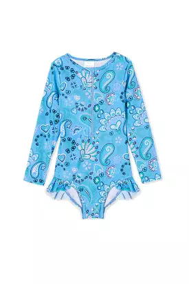 Milky Summer Long Sleeve Swimsuit