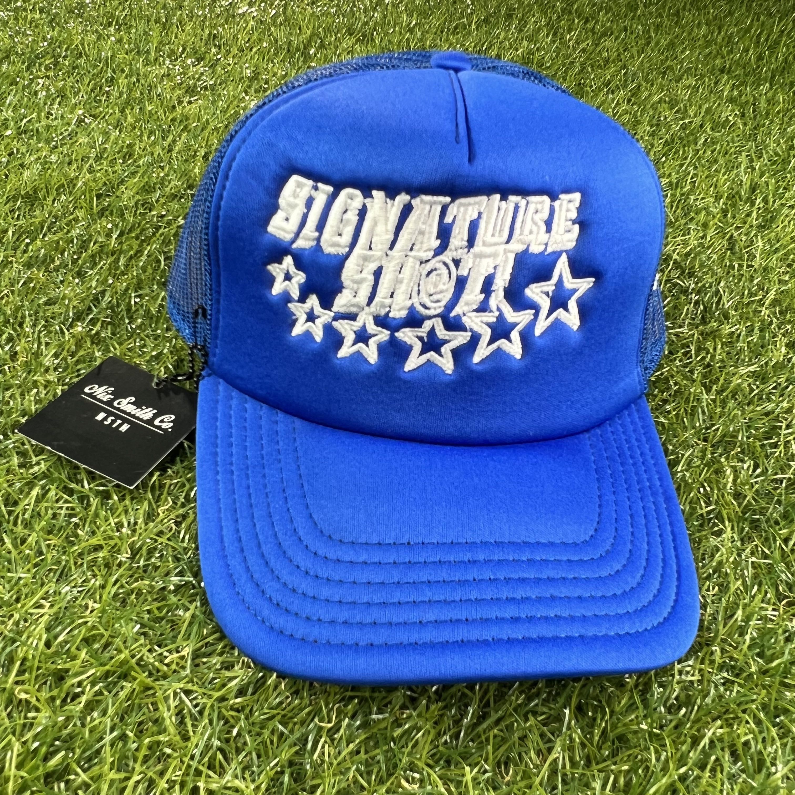 Signature Shot Trucker Hat (Blue/Wte/Blue)