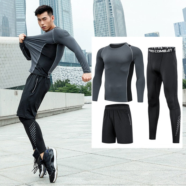 Tracksuit Compression Sportswear for Gym Fitness Workout 5pcs / Set