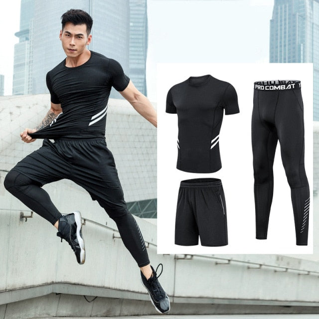 Tracksuit Compression Sportswear for Gym Fitness Workout 5pcs / Set