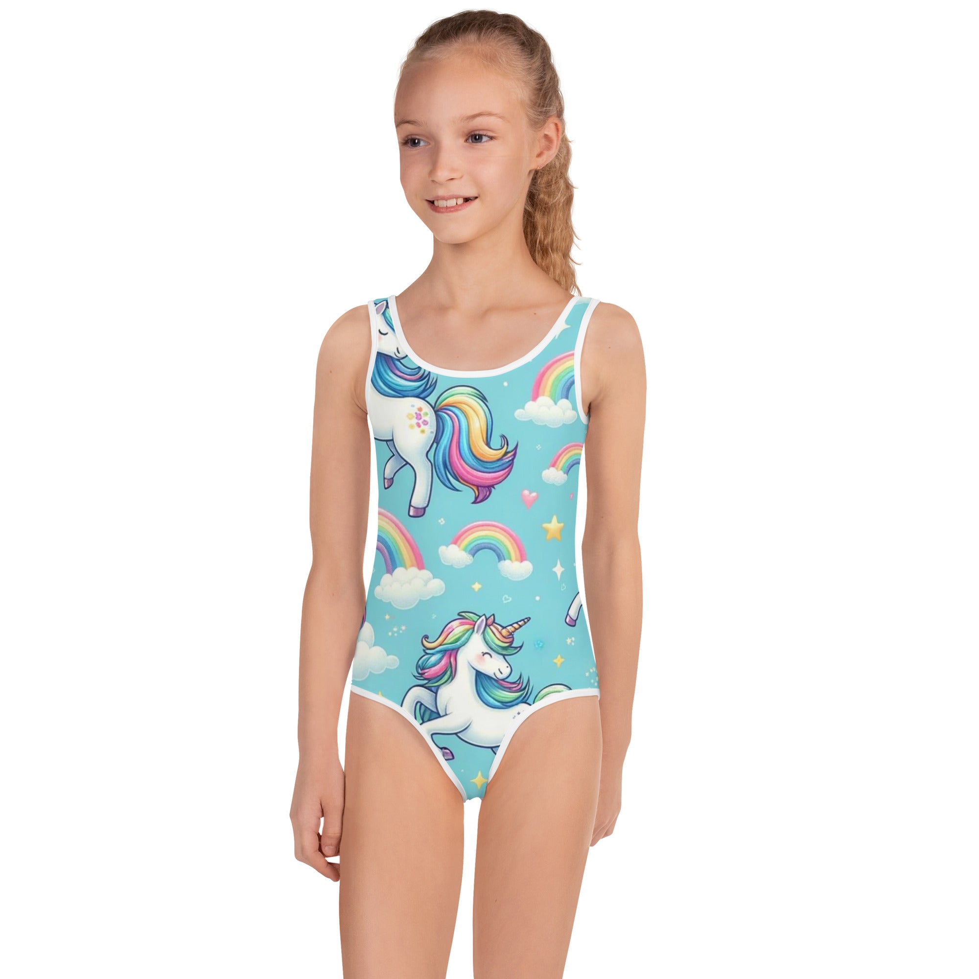 Unicorn Dreamscape One Piece Girls Swimsuit