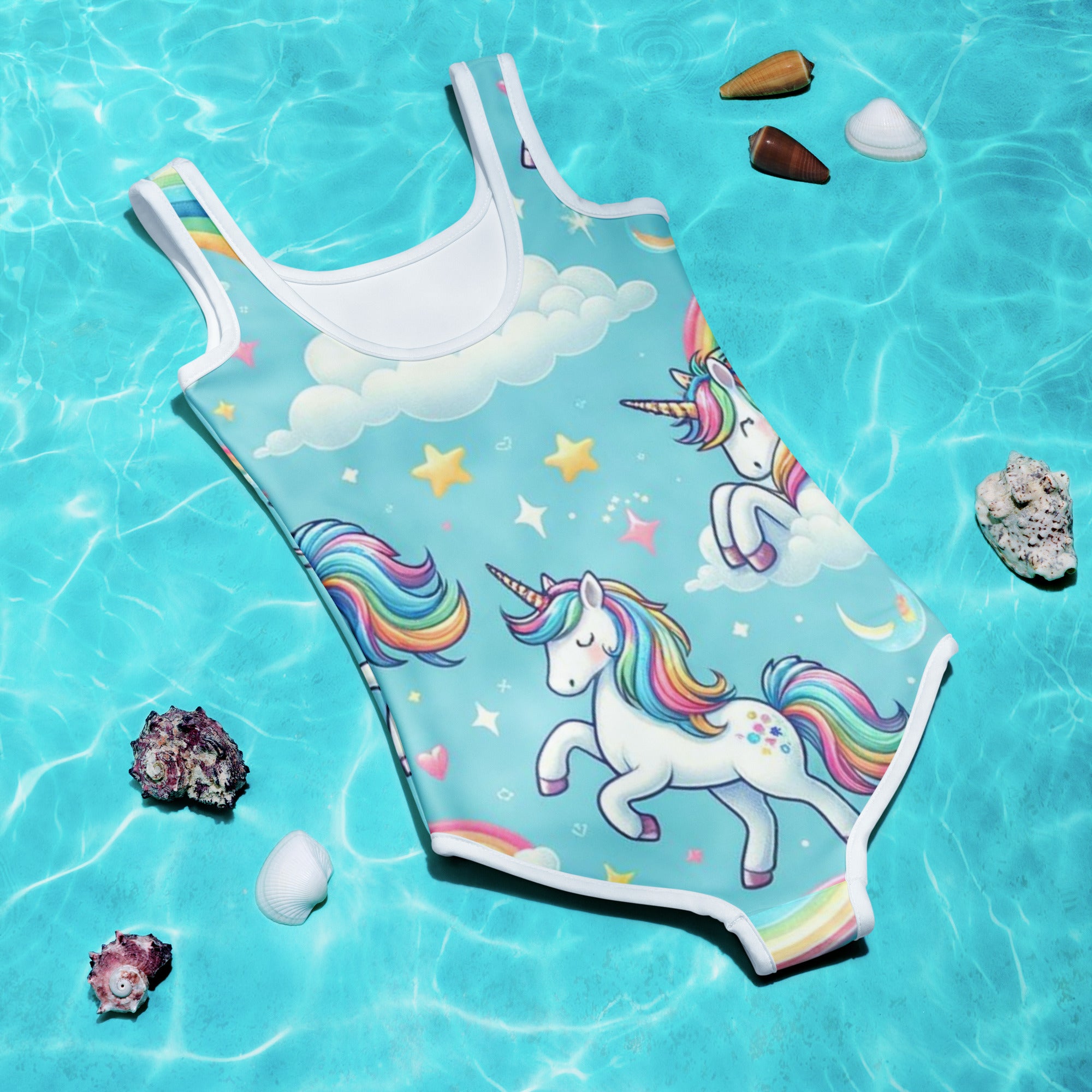 Unicorn Dreamscape One Piece Girls Swimsuit