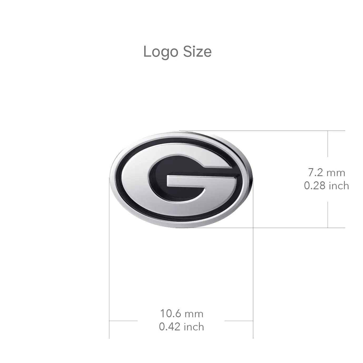 University of Georgia Lapel Pin - Silver